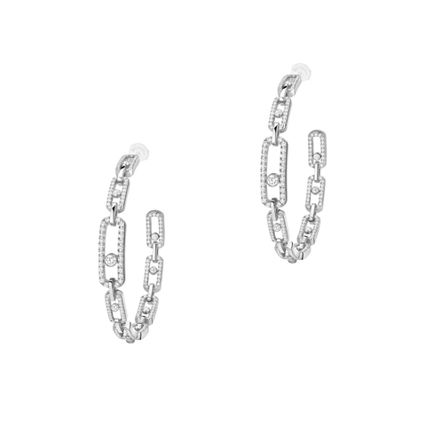 Messika Move Diamond Hoop Earrings MM-Messika Move Diamond Hoop Earrings 12362-WG