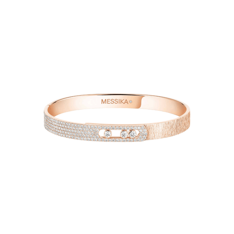 Messika Move Noa Ciselé Semi-Pavé Bangle-Messika Move Noa Ciselé Semi-Pavé Bangle 14501-PG