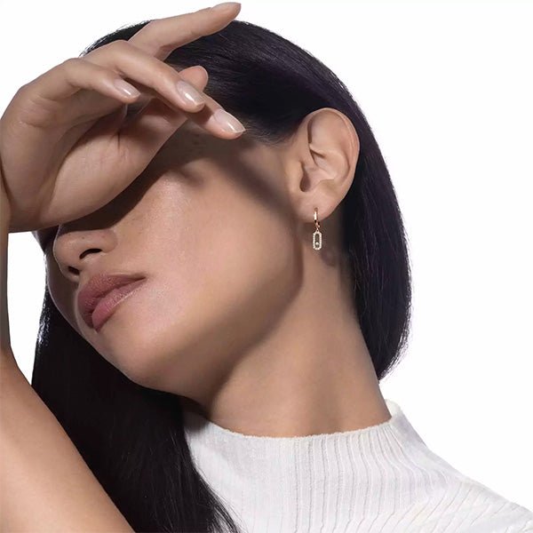 Messika Move Uno Diamond Hoop Earrings-Messika Move Uno Diamond Hoop Earrings - 12037 - YG