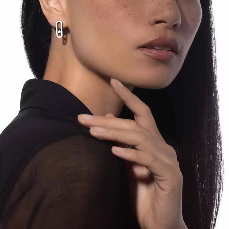 Messika Move Uno Earrings-Messika Move Uno Earrings - 12182-WG