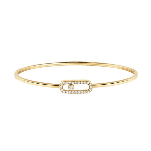 Messika Move Uno Pavé Flex Bangle MM-Messika Move Uno Pavé Flex Bangle MM - 12057 - YG - S