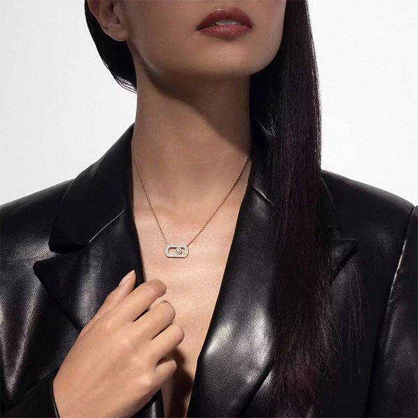 Messika So Move Pavé Diamond Necklace - 12945 - PG