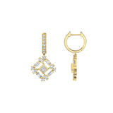 Michael M Montage Baguette Drop Earrings-Michael M Montage Baguette Drop Earrings - ER607