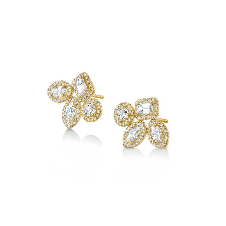 Michael M Montage Cluster Stud Halo Earrings - ER404