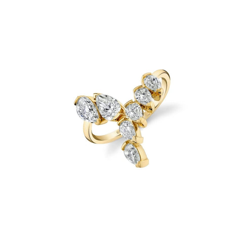 Michael M Montage Pear Cut Bypass Ring-Michael M Montage Pear Cut Bypass Ring - F408