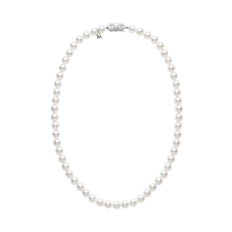 Mikimoto Akoya Cultured Pearl Choker-Mikimoto Akoya Cultured Pearl Choker - U55116W