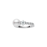 Mikimoto Akoya Cultured Pearl & Diamond Ring-Mikimoto Akoya Cultured Pearl & Diamond Ring - MRQ10113ADXP0007