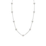 Mikimoto Akoya Cultured Pearl Station Necklace-Mikimoto Akoya Cultured Pearl Station Necklace - PCQ158LWP060