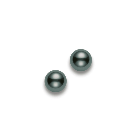 Mikimoto Black South Sea Cultured Pearl Earring Studs-Mikimoto Black South Sea Cultured Pearl Earring Studs PES802BW