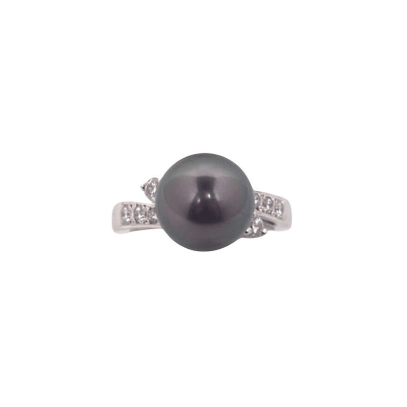 Mikimoto Black South Sea Cultured Pearl Ring-Mikimoto Black South Sea Cultured Pearl Ring - PRM 1069BD P