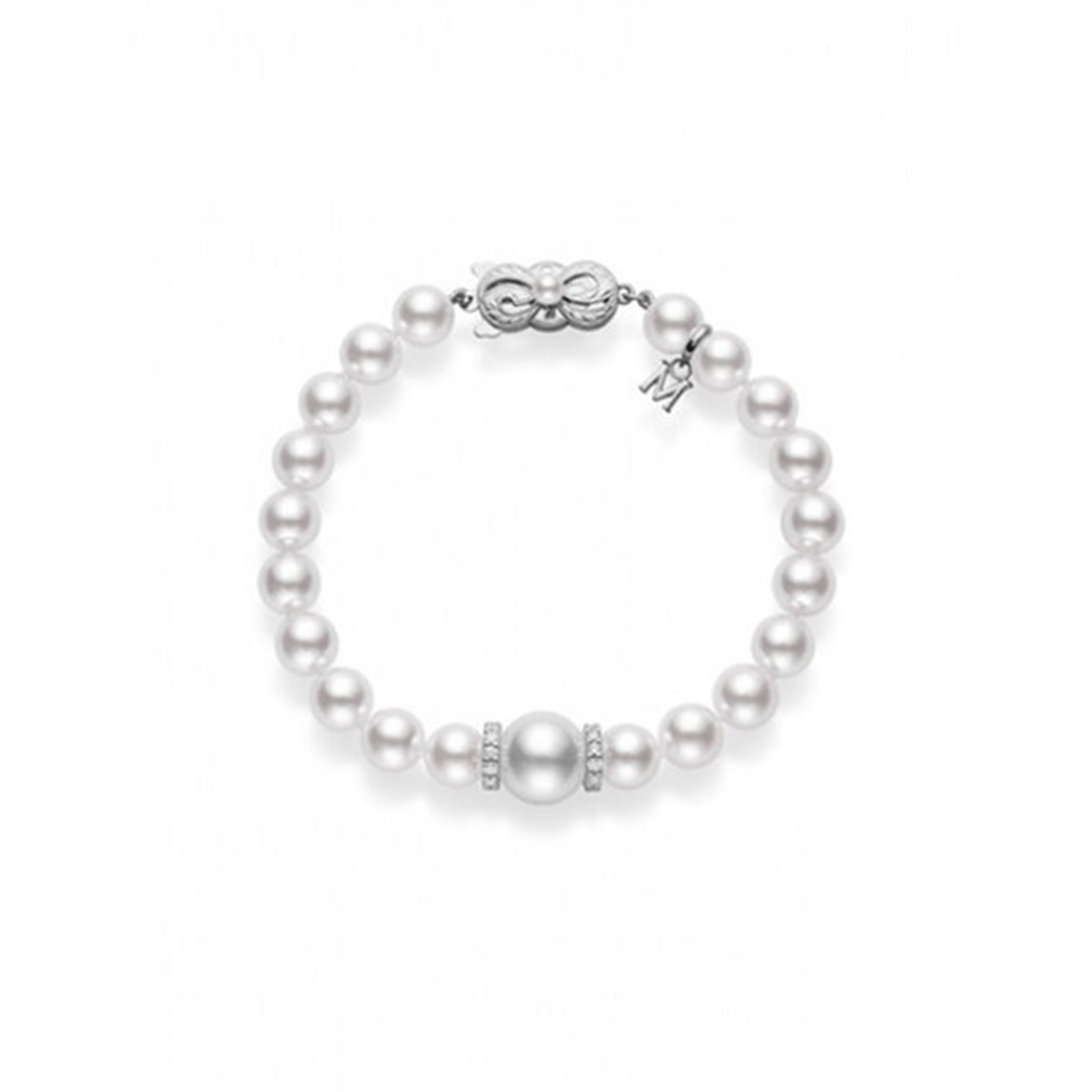 Mikimoto Fusion Akoya & White South Sea Cultured Pearl Bracelet