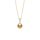 Mikimoto Golden South Sea Pearl Diamond Pendant-Mikimoto Golden South Sea Pearl Diamond Pendant PPA404GDK12