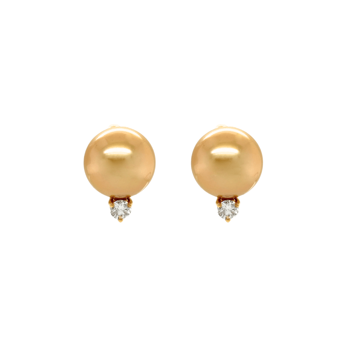 Mikimoto Golden South Sea Pearl Earrings PES1002GDK
