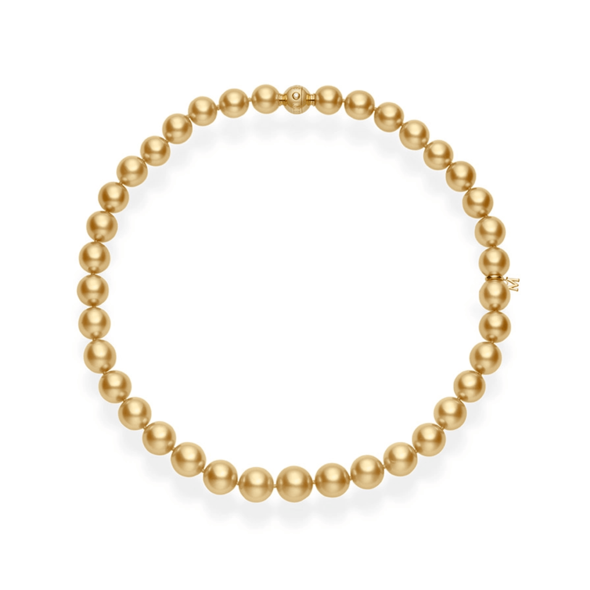 Mikimoto Golden South Sea Pearl Strand Necklace MNS12316GRX04855