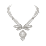 Mikimoto Jeux de Rubans Akoya Cultured Pearl & Diamond Double Row Necklace-Mikimoto Jeux de Rubans Akoya Cultured Pearl & Diamond Double Row Necklace - MNQ10111ZDXW