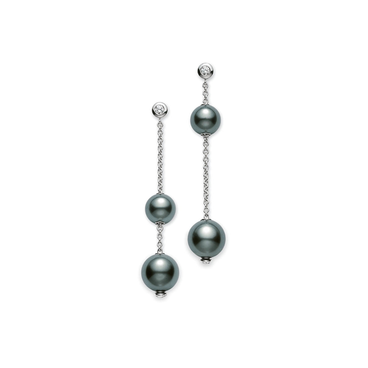 Mikimoto Pearls in Motion Black South Sea Cultured Pearl Earrings - PEL644BDW