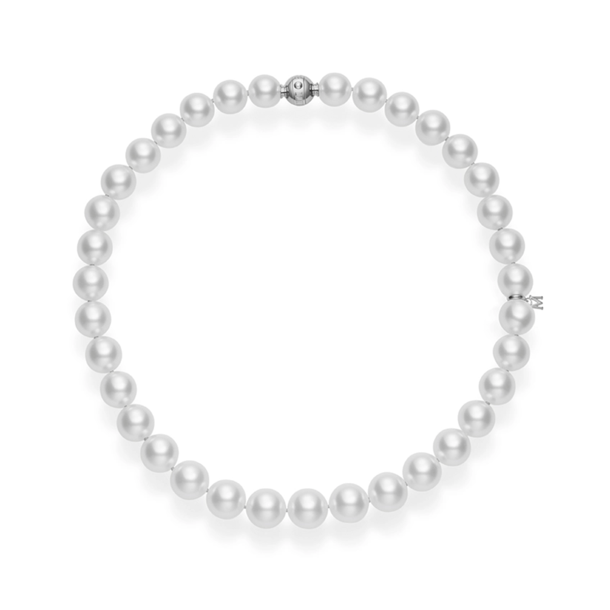 Mikimoto White South Sea Cultured Pearl Necklace MZP10282NDXW0003