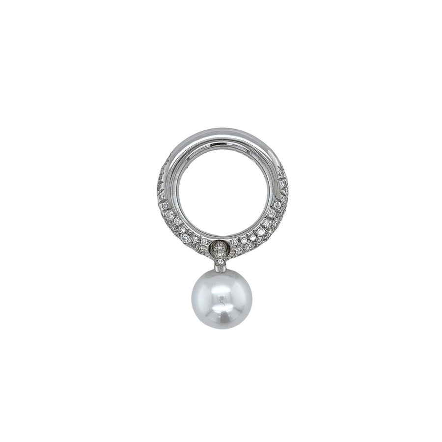 Mikimoto White South Sea Pearl Diamond Ring - PRE550NDW2555