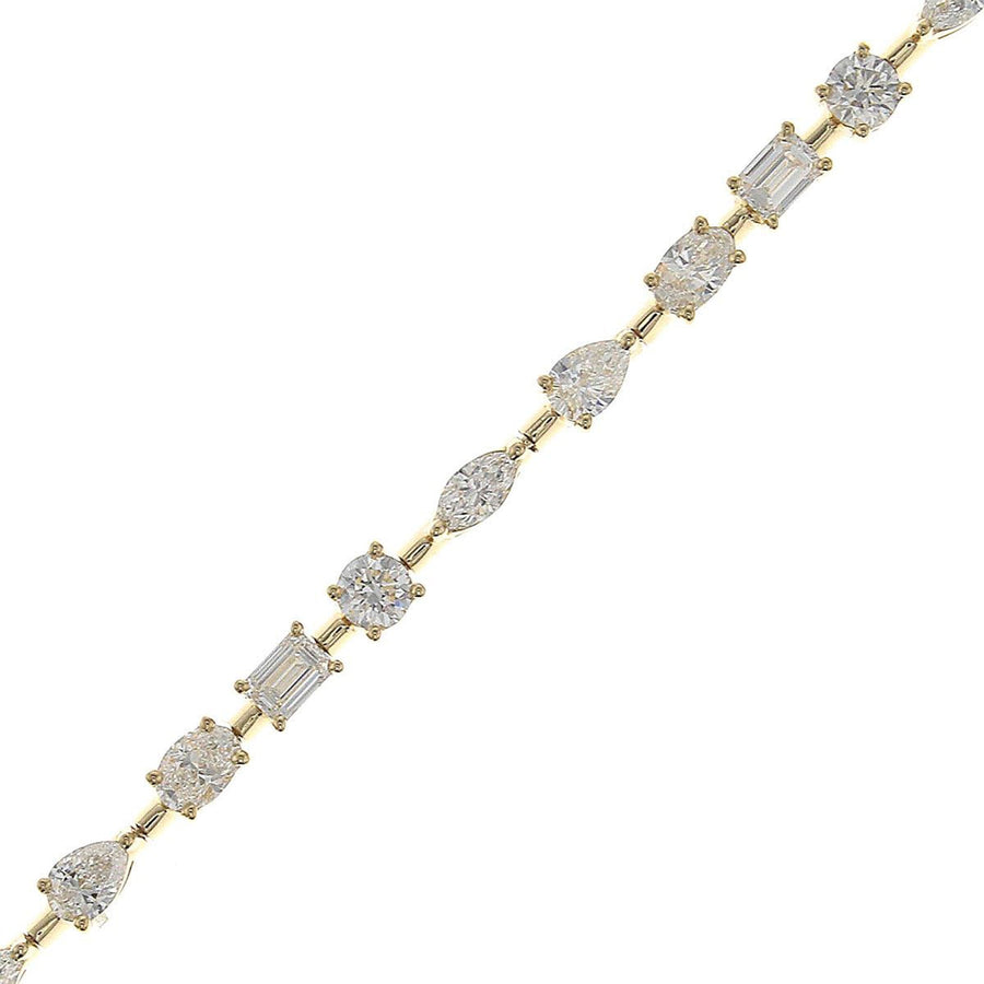 Mixed Shaped Diamond Bracelet - DBRTJ00046