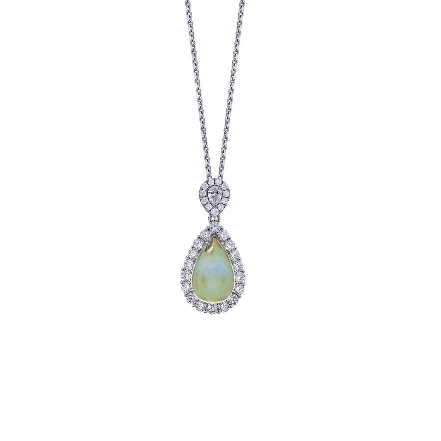 Moonstone Diamond Necklace ONSPK00356