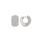 Multi-Row Pavé Diamond Wide Huggie Hoop Earrings-Multi-Row Pavé Diamond Wide Huggie Hoop Earrings - DEODE05988
