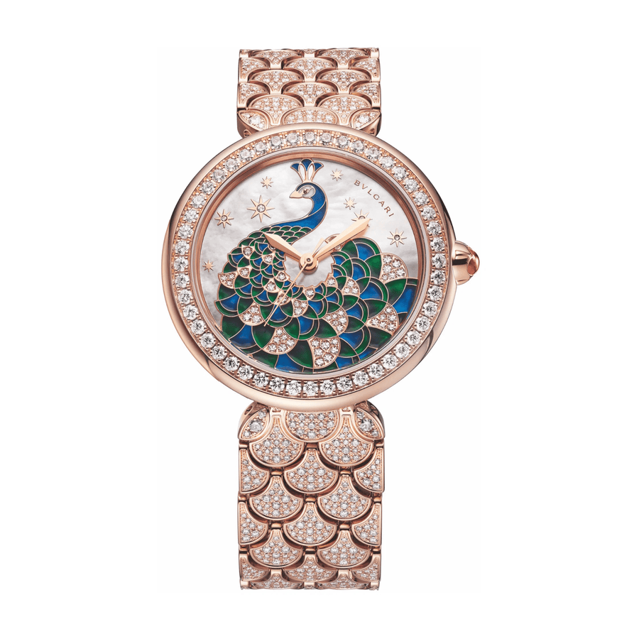 New Old Stock Bvlgari Divas’ Dream Peacock Watch 103348/DVP37FEAG