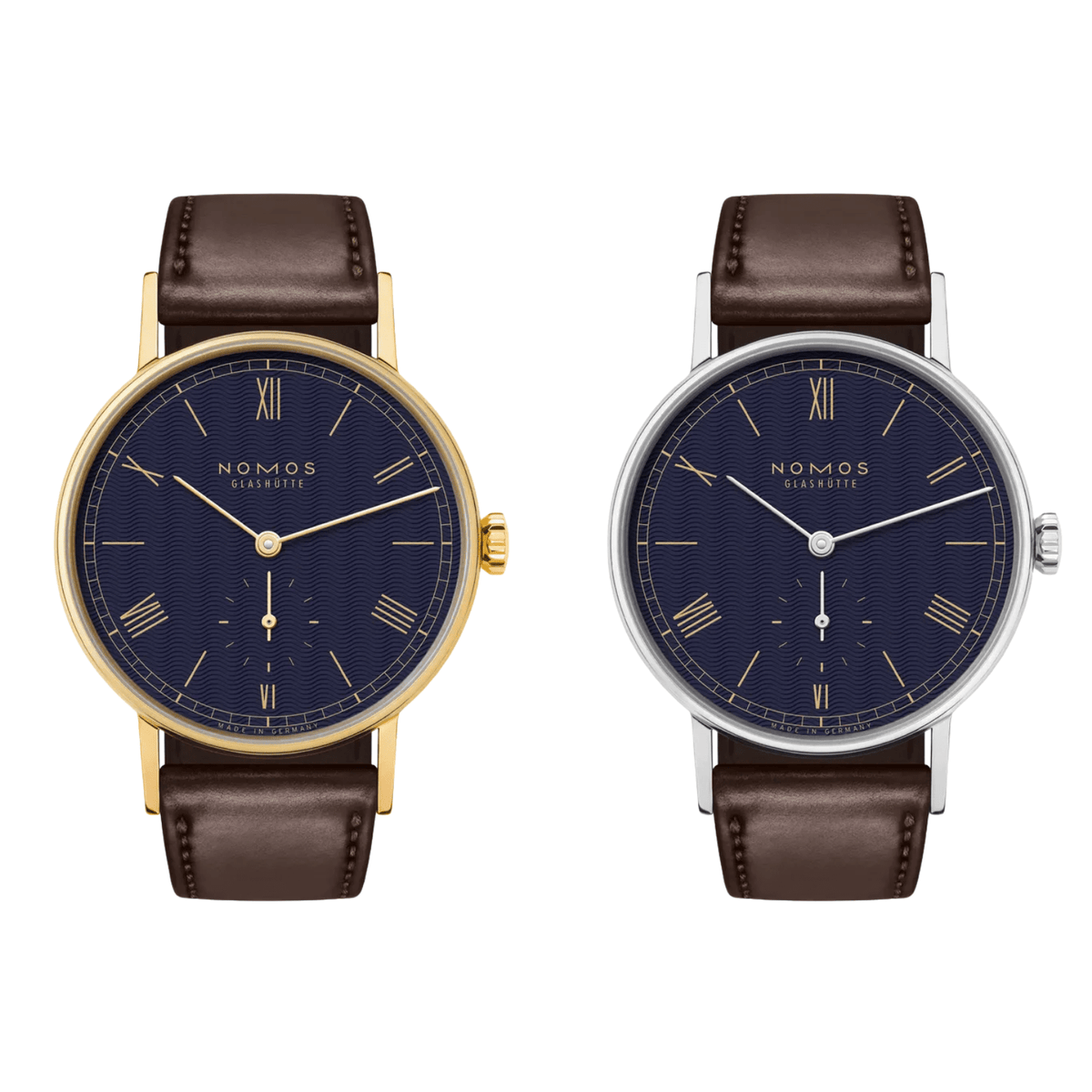 NOMOS Glashütte Tangente 33 Twice Unique Moiré Watch Set