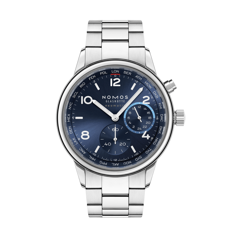 NOMOS Glashütte Club Sport Neomatik Worldtimer Blue - 790