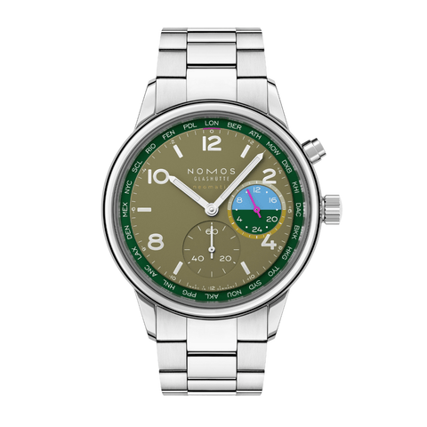 NOMOS Glashütte Club Sport Neomatik Worldtimer Jungle-NOMOS Glashütte Club Sport Neomatik Worldtimer Jungle - 790.S2