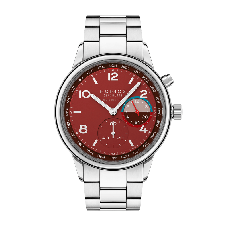 NOMOS Glashütte Club Sport Neomatik Worldtimer Magma-NOMOS Glashütte Club Sport Neomatik Worldtimer Magma - 790.S5