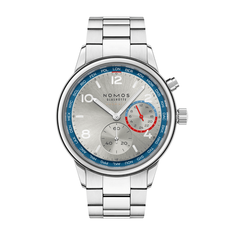NOMOS Glashütte Club Sport Neomatik Worldtimer Silver-NOMOS Glashütte Club Sport Neomatik Worldtimer Silver - 791