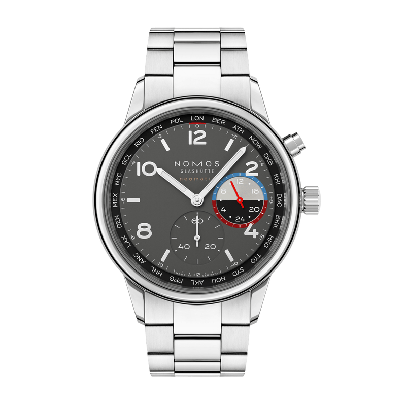 NOMOS Glashütte Club Sport Neomatik Worldtimer Volcano-NOMOS Glashütte Club Sport Neomatik Worldtimer Volcano - 790.S1