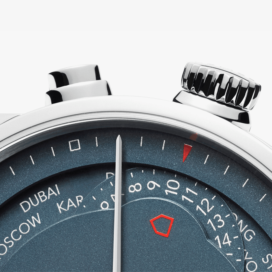 NOMOS Glashütte Zürich World Time Midnight Blue - 807