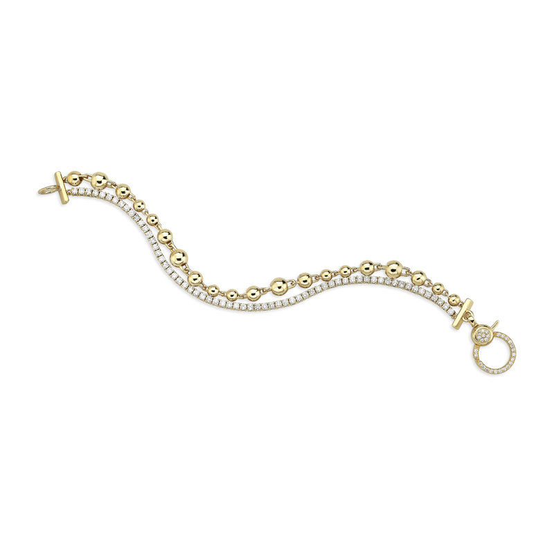 Norman Covan Diamond Double Bracelet-Norman Covan Diamond Double Bracelet NCB1959