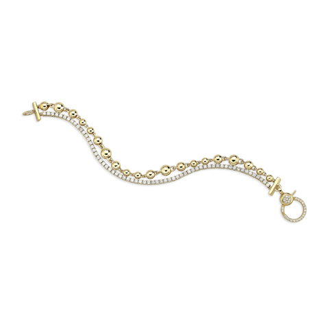 Norman Covan Diamond Double Bracelet-Norman Covan Diamond Double Bracelet NCB1959