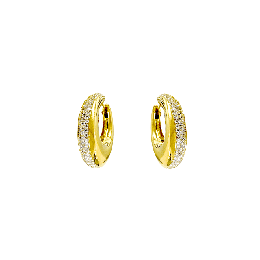 Norman Covan Diamond Hoop Earrings NCE2432