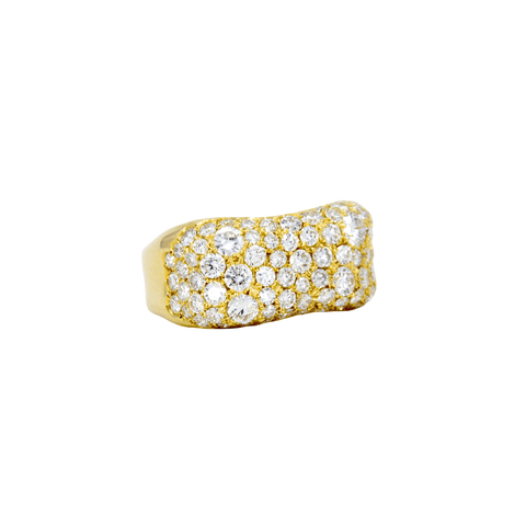 Norman Covan Pavé Diamond Ring-Norman Covan Pavé Diamond Ring - NCR2647-YG