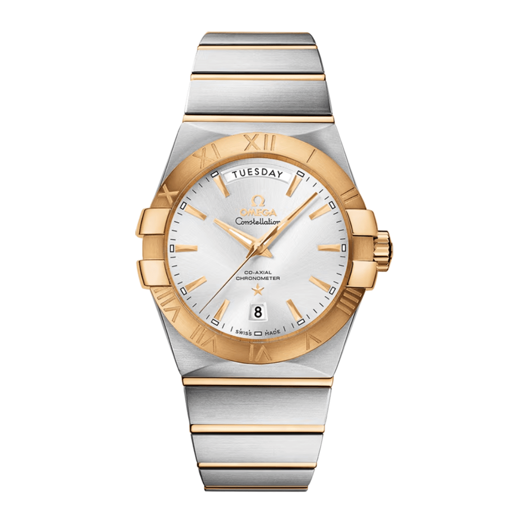 Omega Constellation 38mm Yellow Gold on Steel 123.20.38.22.02.002