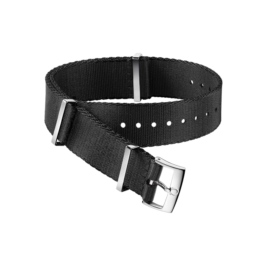 Omega Nato Strap Polyamide Black Strap with Buckle - 031ZSZ002083