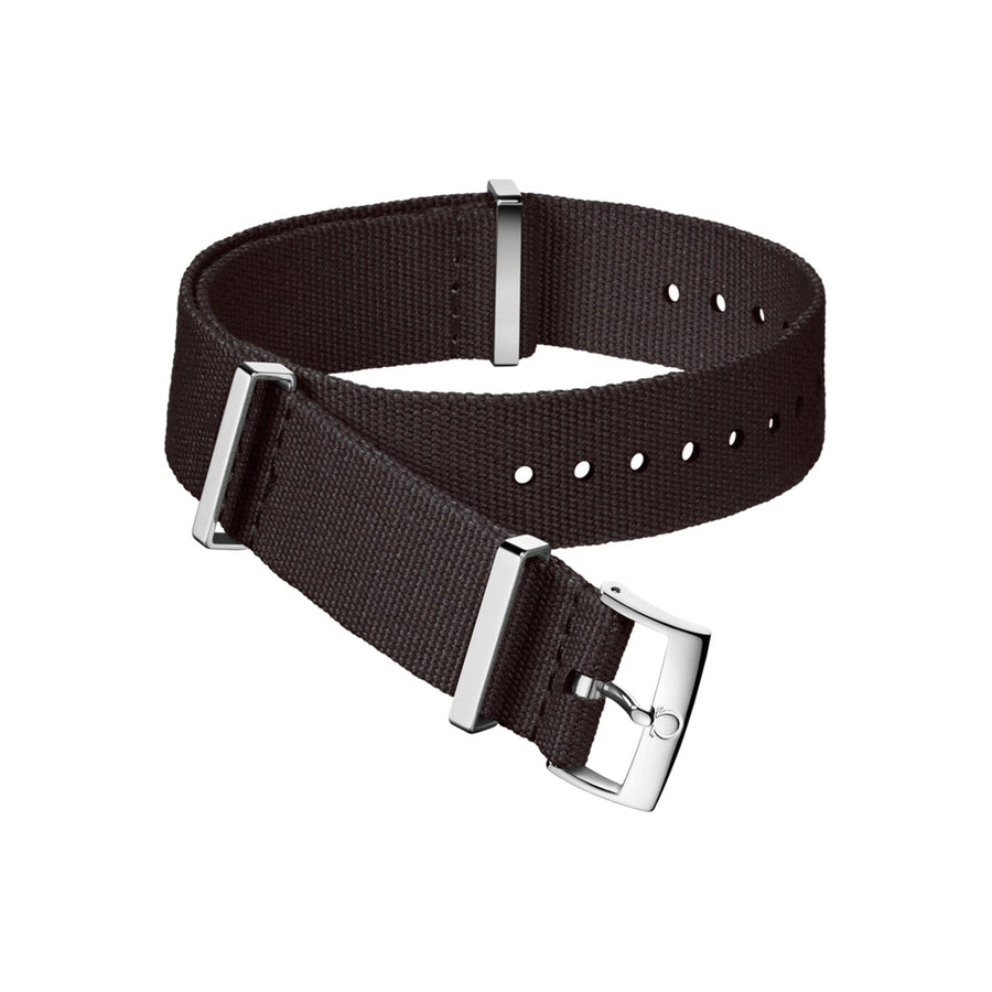 Omega Nato Strap Polyamide Dark Brown Strap with Buckle - 031CWZ007566
