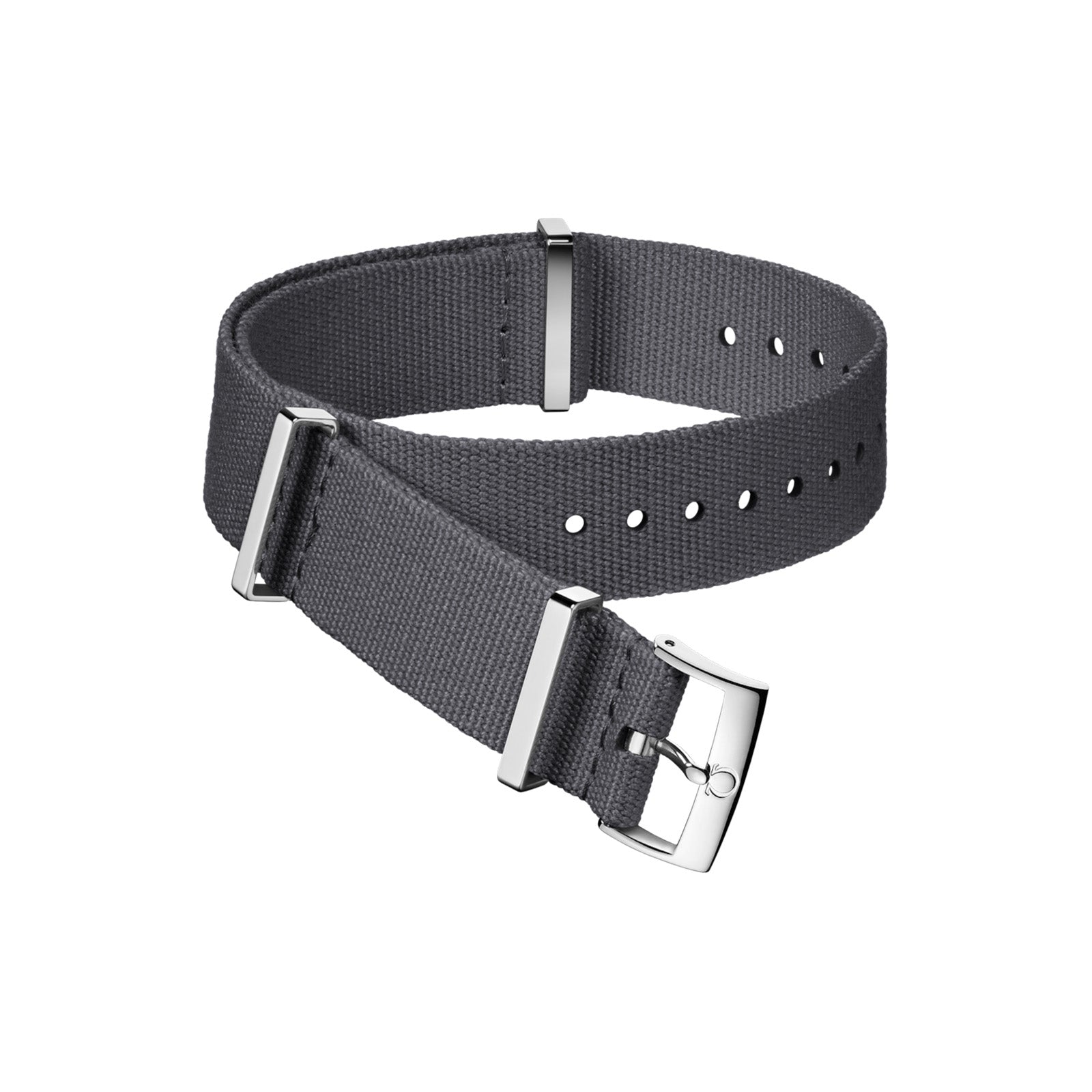 【新品未使用】OMEGA NATO 純正ブラック&グレー　ストライプ20mm Omega Nato Strap Polyamide Grey Strap with Buckle (Copy)