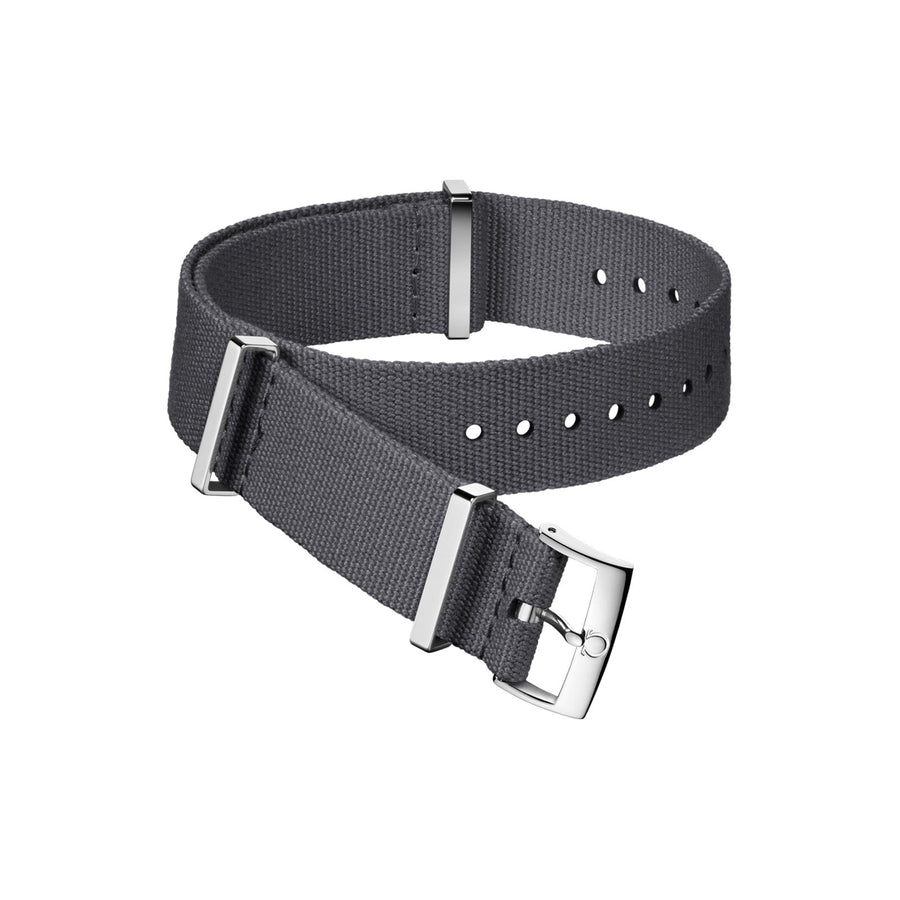 Omega Nato Strap Polyamide Grey Strap with Buckle - 031CWZ007565