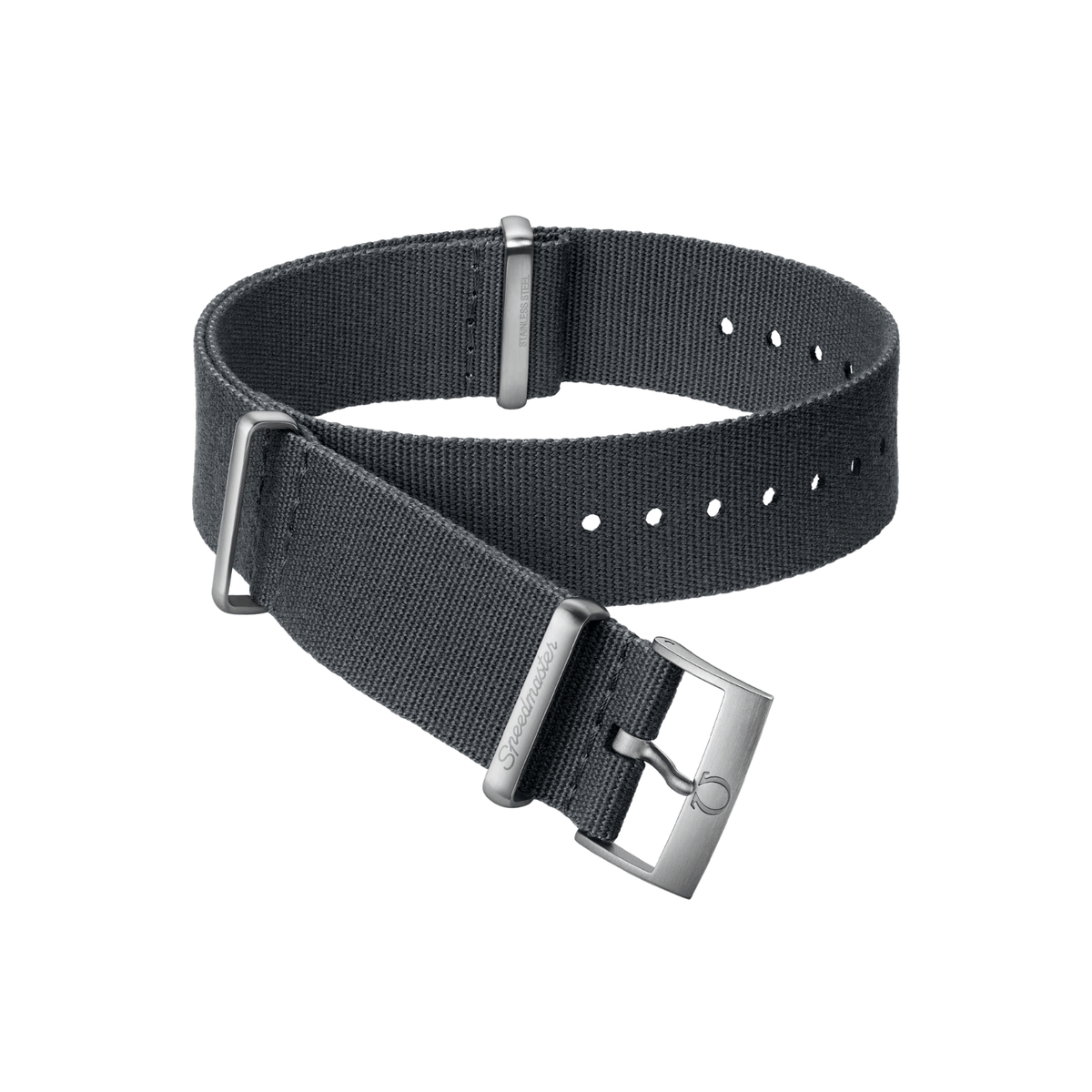 Omega Nato Strap Polyester Grey Strap with Buckle - 031Z019284