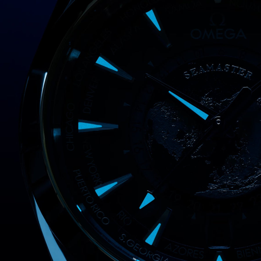 Omega Seamaster 75th Anniversary Aqua Terra 150m 43mm - Worldtimer - 220.12.43.22.03.002
