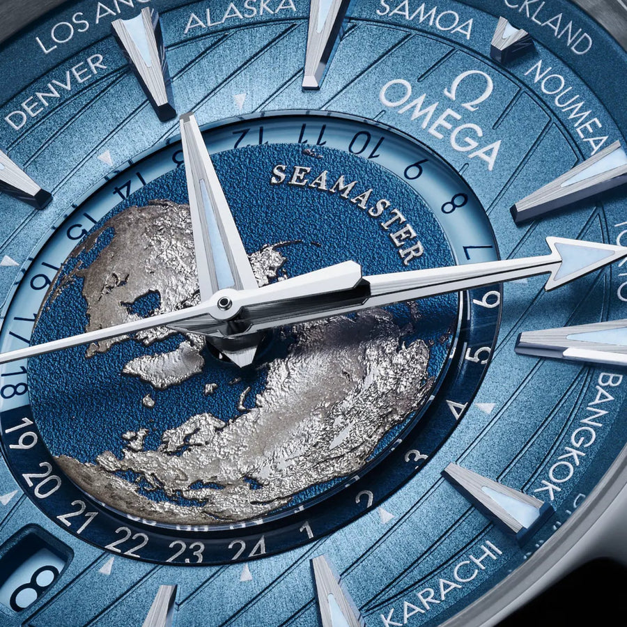 Omega Seamaster 75th Anniversary Aqua Terra 150m 43mm - Worldtimer - 220.12.43.22.03.002