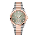 Omega Seamaster Aqua Terra 150m Steel-Sedna Gold Bracelet Light Green Dial38mm-Omega Seamaster Aqua Terra 150m Steel - Sedna Gold Bracelet Light Green Dial38mm - 220.20.38.20.10.001