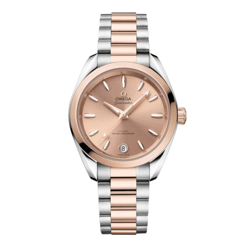 Omega Seamaster Aqua Terra Shades Steel-Sedna Gold Bracelet 34mm-Omega Seamaster Aqua Terra Shades Steel - Sedna Gold Bracelet 34mm - 220.20.34.20.10.001