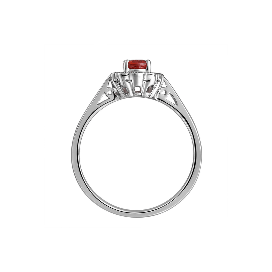 Orange Sapphire Diamond Ring - SRRTJ00055