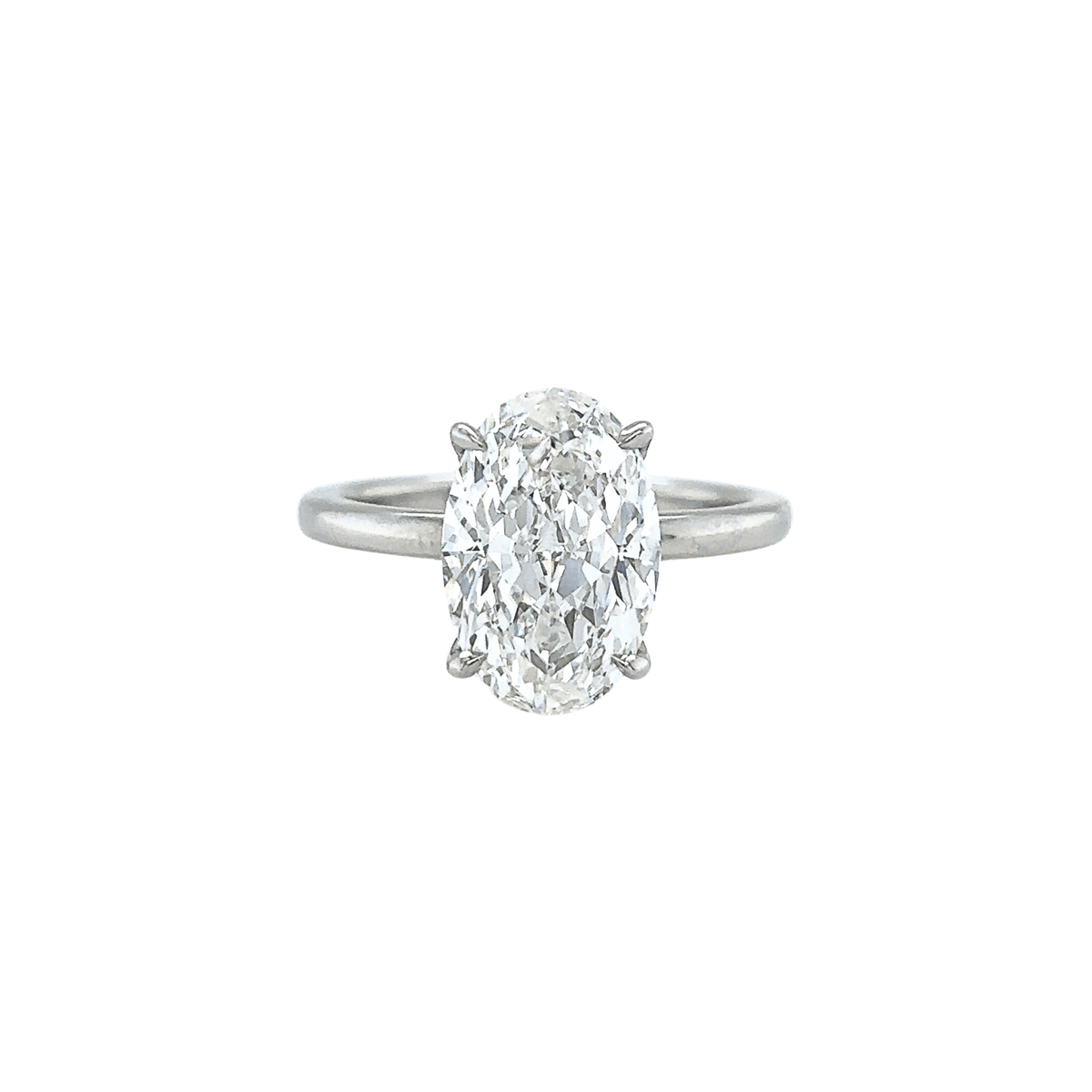 Oval Brilliant Cut Diamond Engagement Ring