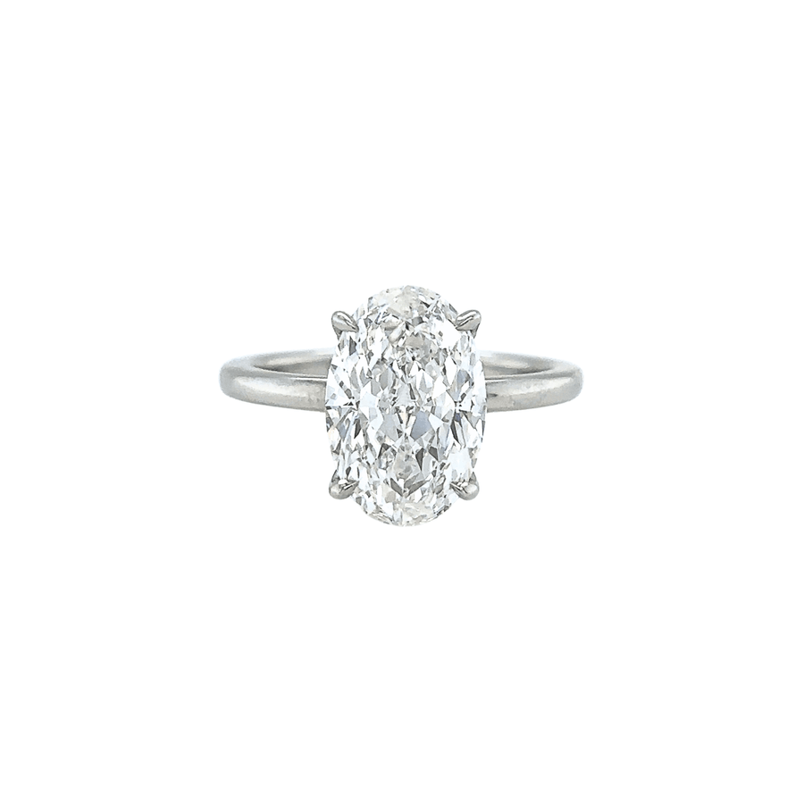 Oval Brilliant Cut Diamond Engagement Ring